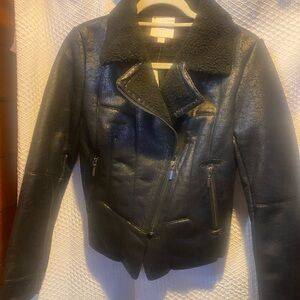 Romeo & Juliet Couture Black Leather Jacket